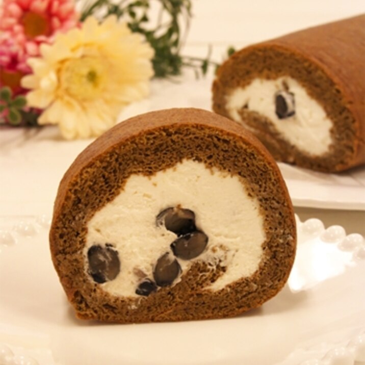 もち大麦粉入りほうじ茶ロールケーキ レシピ 作り方 By 楽天出店店舗 マルサンパントリー 楽天レシピ